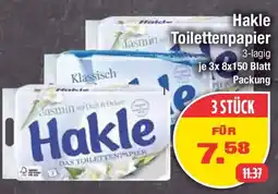 E-Center Hakle Toilettenpapier Angebot