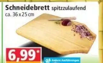 Norma Schneidebrett spitzzulaufend Angebot