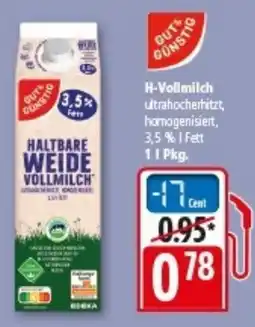 Multi Markt GUT GUNSTIG H-Vollmilch Angebot
