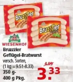 Multi Markt WIESENHOF Bruzzzler Geflügel-Bratwurst Angebot