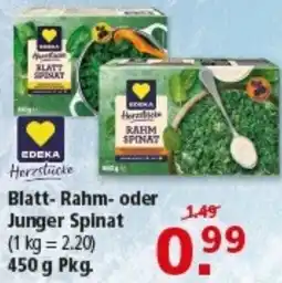Multi Markt EDEKA Blatt-Rahm- oder Junger Spinat Angebot