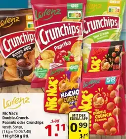 Multi Markt Lorenz Nic Nac's Double-Crunch Peanuts oder Crunchips Angebot