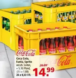 Multi Markt Coca Cola, Fanta, Sprite Angebot
