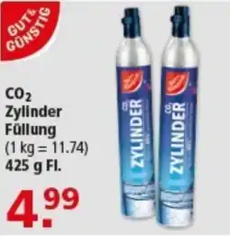 Multi Markt GUT & GÜNSTIG CO₂ Zylinder Füllung Angebot