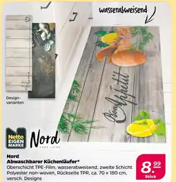 NETTO Netto eigenmarke nord abwaschbarer küchenläufer Angebot
