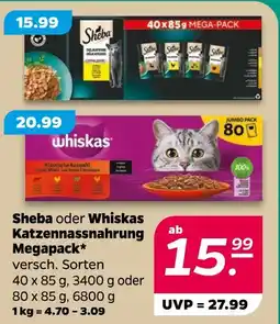 NETTO Sheba katzennassnahrung megapack Angebot