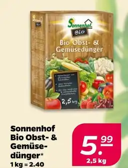 NETTO Sonnenhof bio obst- & gemüsedünger Angebot