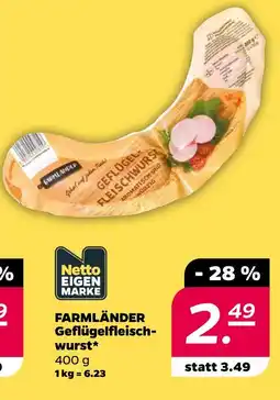 NETTO Farmländer geflügelfleischwurst Angebot