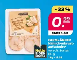 NETTO Farmländer hähnchenbrustaufschnitt Angebot