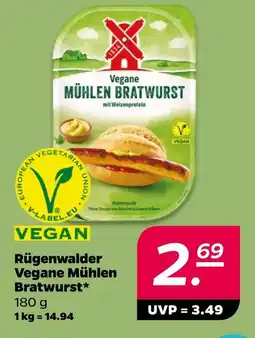 NETTO Rügenwalder vegane mühlen bratwurst Angebot