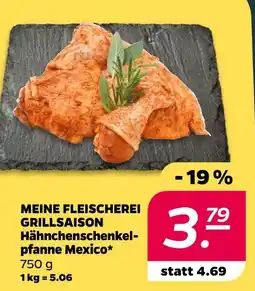 NETTO Meine fleischerei grillsaison hähnchenschenkelpfanne mexico Angebot