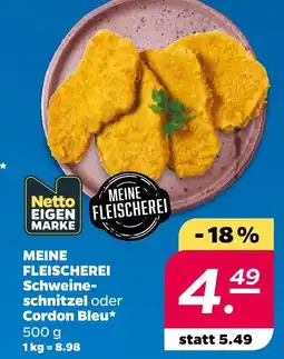 NETTO Meine fleischerei schweineschnitzel Angebot