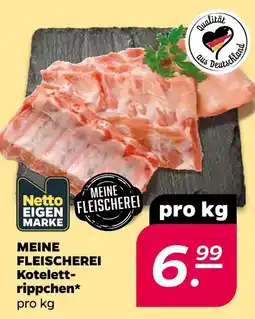 NETTO Netto eigenmarke meine fleischerei kotelett-rippchen Angebot