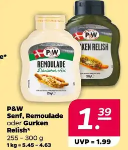 NETTO P&w senf, remoulade oder gurken relish Angebot