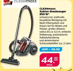NETTO Cleanmaxx zyklon-staubsauger 800 w Angebot