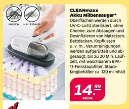 NETTO Cleanmaxx akku milbensauger Angebot