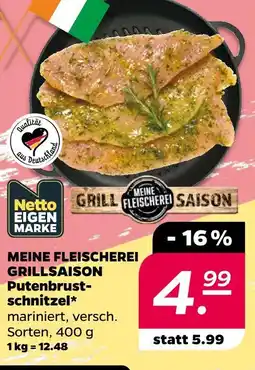 NETTO Netto eigenmarke meine fleischerei grillsaison putenbrustschnitzel Angebot