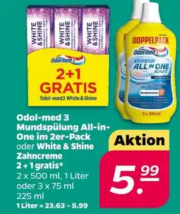 NETTO Odol-med 3 mundspülung all-in-one im 2er-pack Angebot