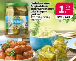 Netto Christians grød original dänischer gurkensalat oder burger-gurken Angebot