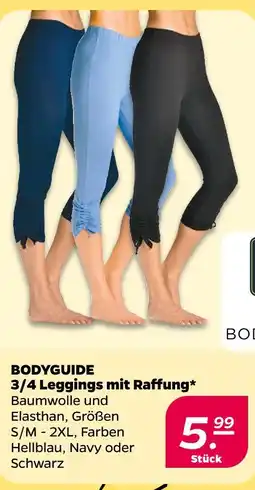 Netto Bodyguide 3/4 leggings mit raffung - hellblau Angebot