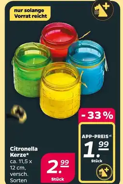 NETTO Citronella kerze Angebot