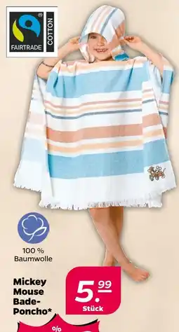 NETTO Mickey mouse bade-poncho Angebot