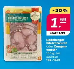 NETTO Radeberger filetrotwurst Angebot
