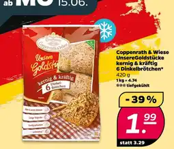 NETTO Coppenrath & wiese unsere goldstücke kernig & kräftig 6 dinkelbrötchen Angebot
