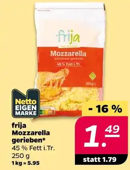 Netto Frija mozzarella gerieben Angebot