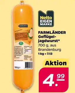 NETTO Farmländer geflügel-jagdwurst Angebot