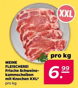 NETTO Meine fleischerei frische schweinekammsteaks mit knochen xxl Angebot