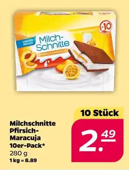 NETTO Milchschnitte pfirsich-maracuja Angebot