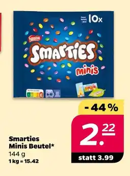 NETTO Smarties minis beutel Angebot