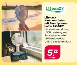 Netto Lifenaxx handventilator mit smartphonehalter lx-072 Angebot