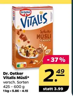 NETTO Dr. oetker vitalis müsli Angebot