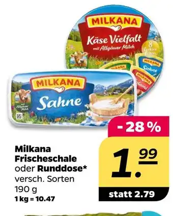 Milkana frischeschale