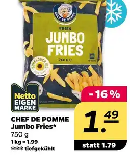 NETTO Chef de pomme jumbo fries Angebot