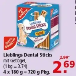 Multi Markt GUT GUNSTIG Lieblings Dental Sticks Angebot