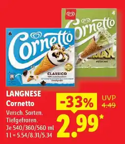 Lidl LANGNESE Cornetto Angebot
