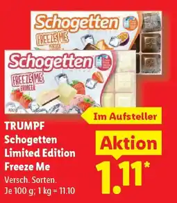 Lidl TRUMPF Schogetten Limited Edition Freeze Me Angebot