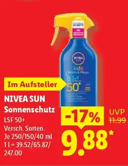 Lidl NIVEA SUN Sonnenschutz Angebot