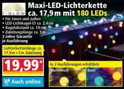 Norma I-GLOW Maxi-LED-Lichterkette ca. 17,9m mit 180 LEDs Angebot