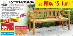 Norma 3-Sitzer Gartenbank Angebot