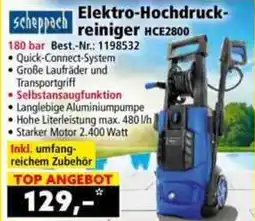 Norma Scheppach Elektro-Hochdruckreiniger HCE2800 Angebot