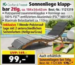 Norma Gortan & Frezet Sonnenliege klappbar Angebot