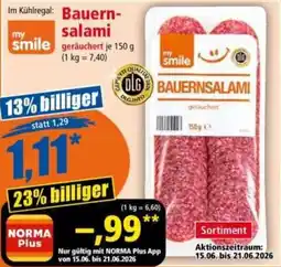 Norma my salami Bauernsalami Angebot