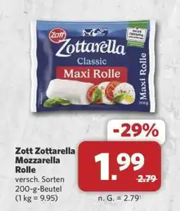 Combi Zott Zottarella Mozzarella-Rolle Angebot