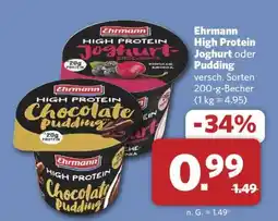 Combi Ehrmann High Protein Joghurt oder Pudding Angebot