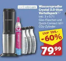 Combi Wassersprudler Crystal 3.0 titan Vorteilspack Angebot