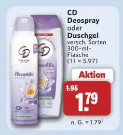 Combi CD Deospray oder Duschgel Angebot